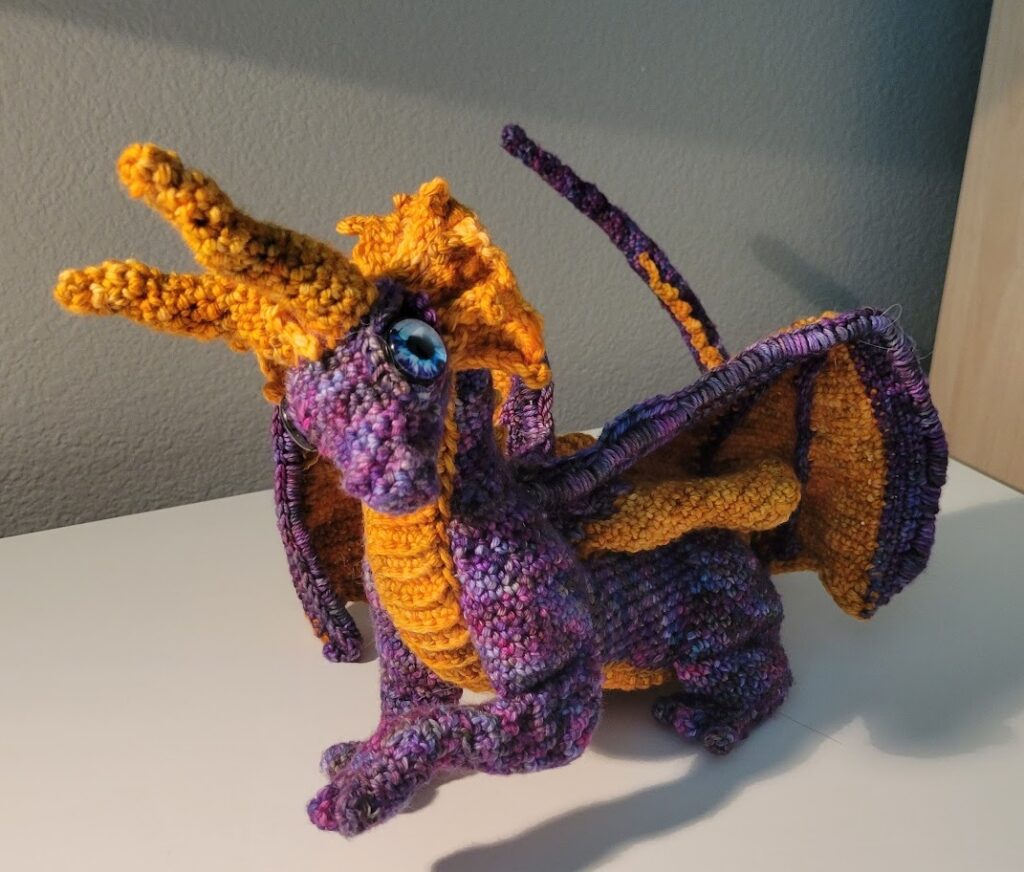crochet dragon