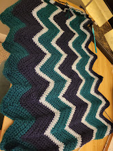 crochet chevron baby blanket