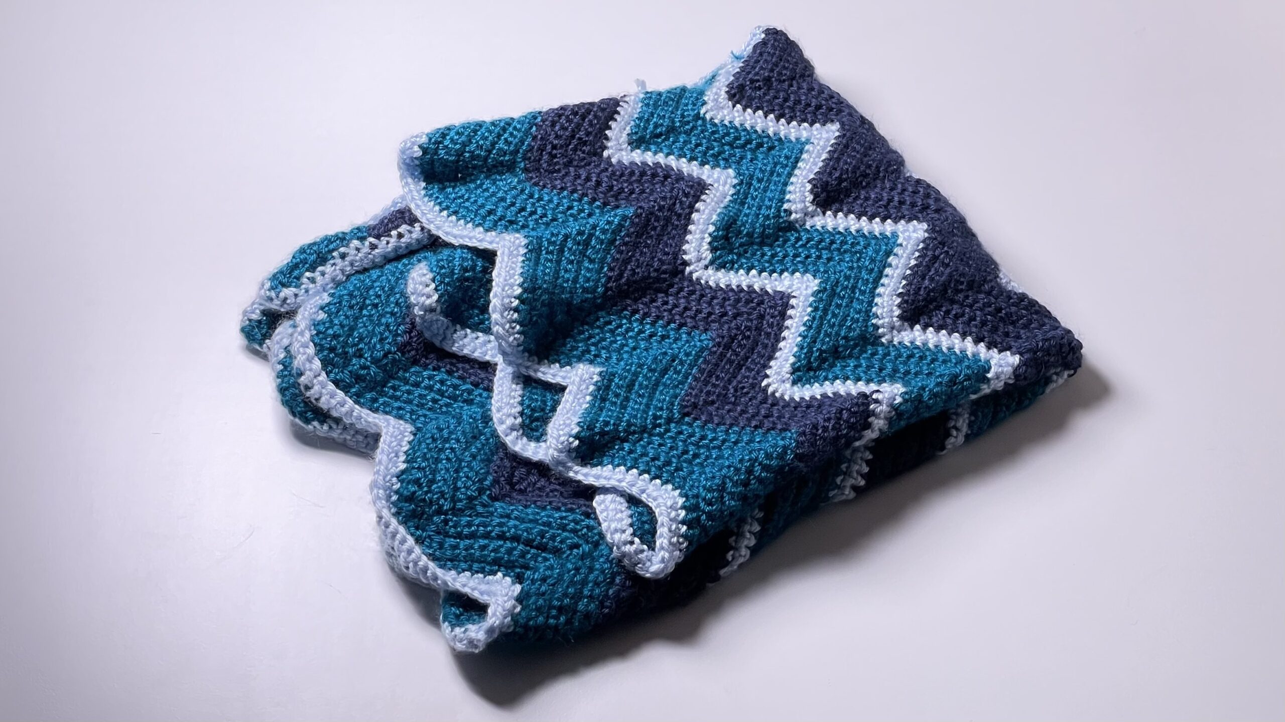 crochet chevron blanket