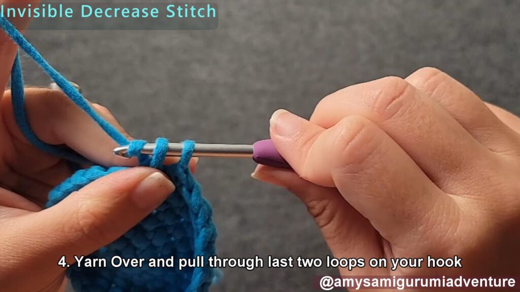 How To Make An Invisible Decrease Stitch - Amy's Amigurumi Adventure