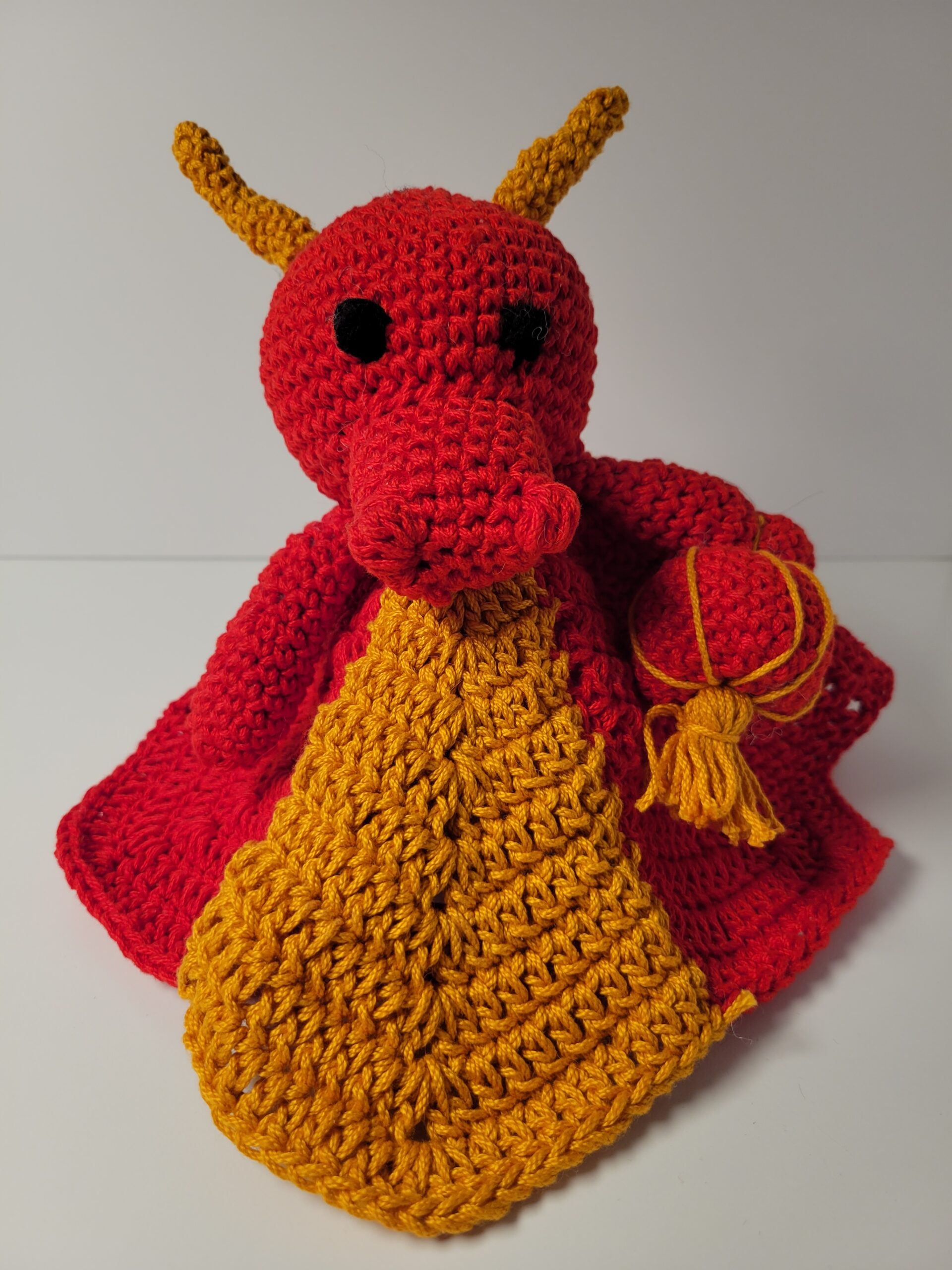 crochet dragon lovey